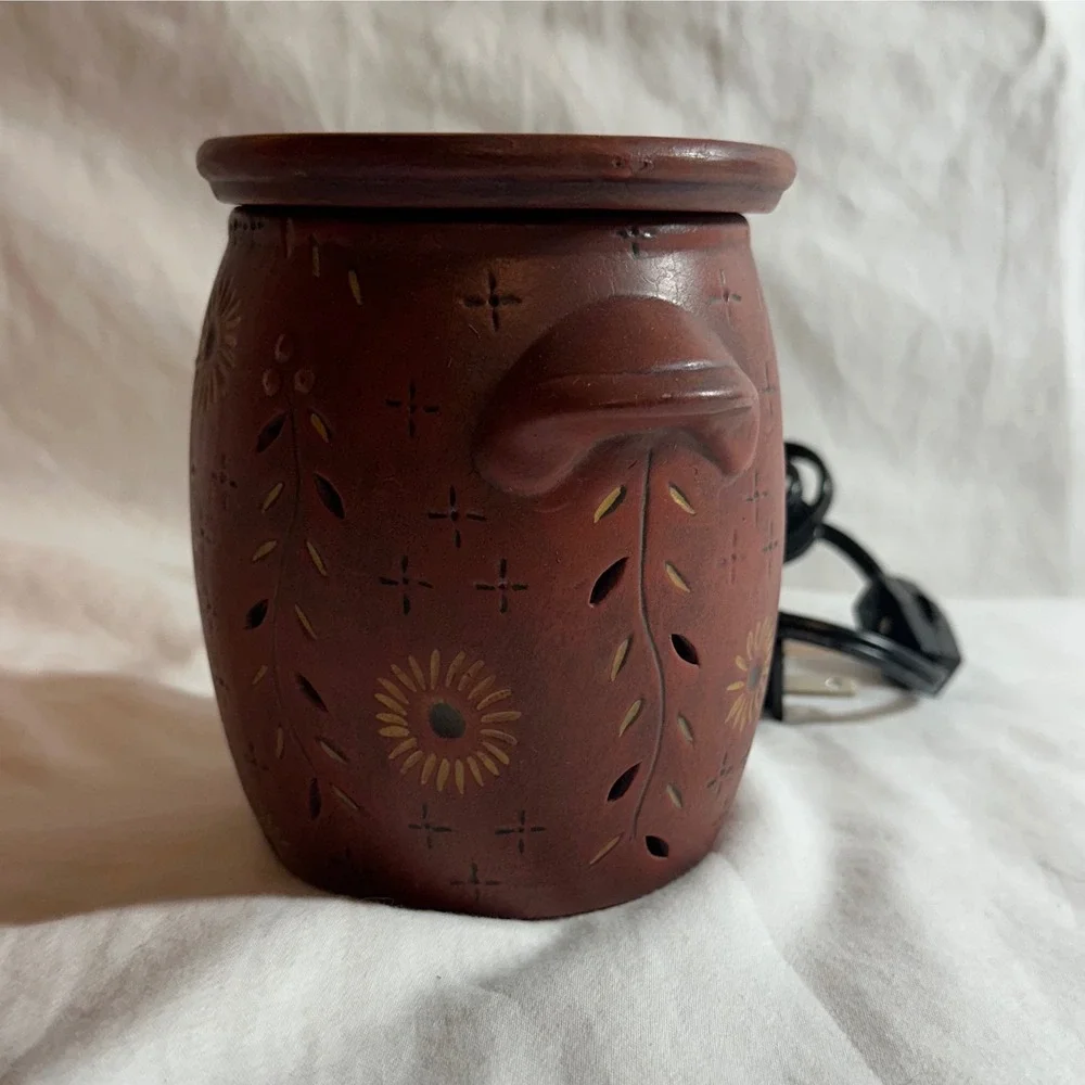 Lang Candles Primitives Electric Melting Pot Brown Excellent Sunflower 0636002
